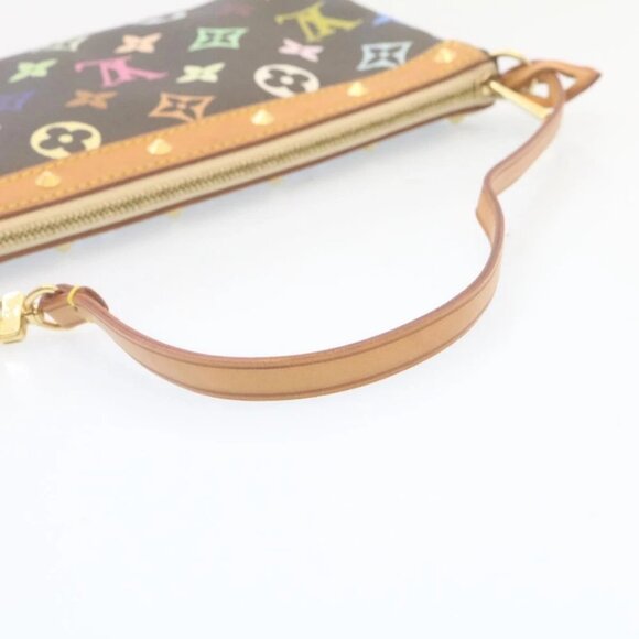 LOUIS VUITTON Monogram Multicolor Pochette Accessoires Pouch Black - Picture 7 of 14
